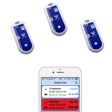 Pod - Enregistreur de température Bluetooth