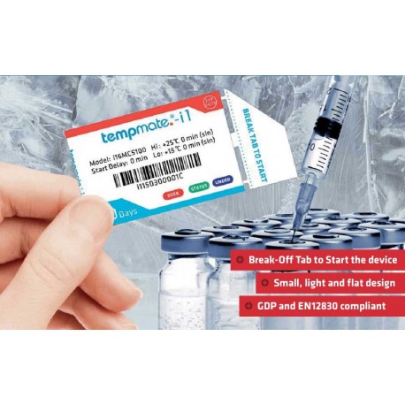 Tempmate -i1 indicateur de température électronique usage unique