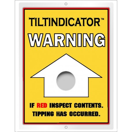 Tilt indicator indicateur de renversement