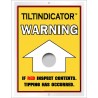 Tilt indicator indicateur de renversement
