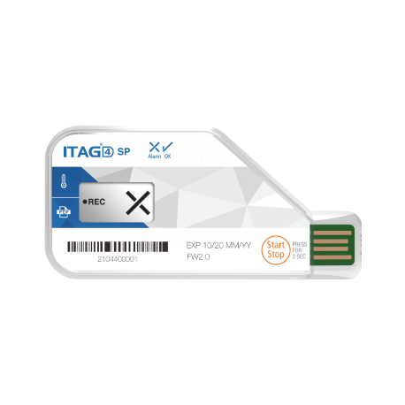 ITAG4 SP Enregistreur de température usage unique USB PDF LCD