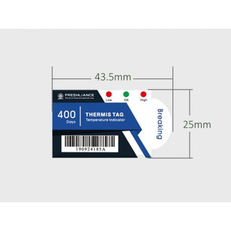 THERMIS TAG indicateur de température électronique usage unique