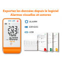 Thermomètre enregistreur pour vaccins avec sonde externe glycol  GSP6-G