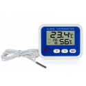 THERMOMÈTRE HYGROMÈTRE DIGITAL SONDE EXTERNE AVEC ALARME E603