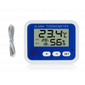 THERMOMÈTRE HYGROMÈTRE DIGITAL SONDE EXTERNE AVEC ALARME E603