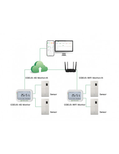 COEUS Wifi/4G - Thermomètre Enregistreur de...