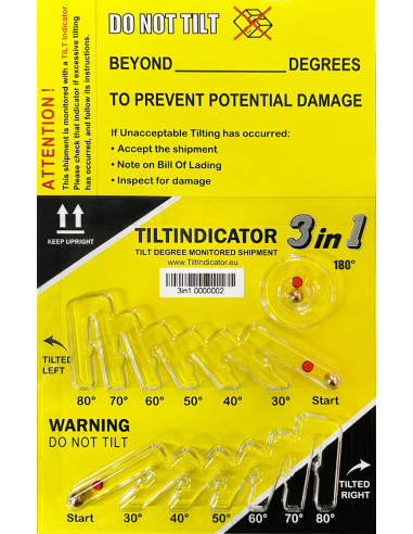TILTINDICATOR 3en1 indicateur de renversement